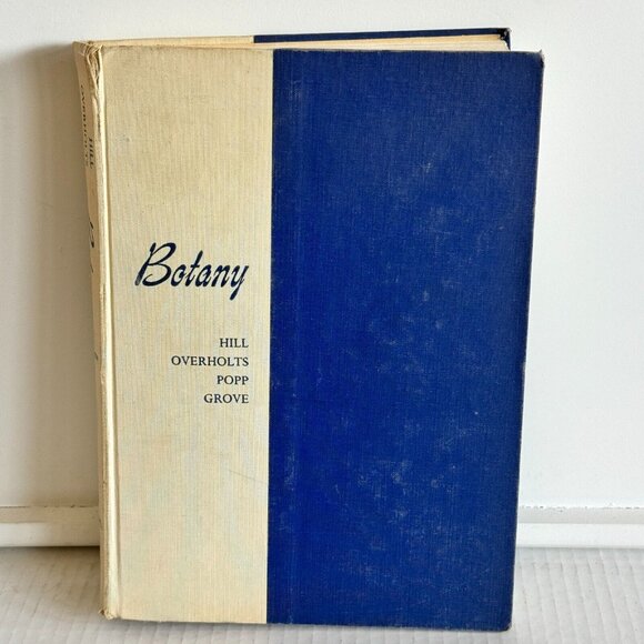 Vintage 1960 Botany: Hill Overholts Popp Grove Mcgraw-Hill Hardcover Book - Picture 1 of 12